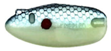 Load image into Gallery viewer, Krippled Anchovy Barbed Tandem, #604- Silver/Blue Scale on Glow