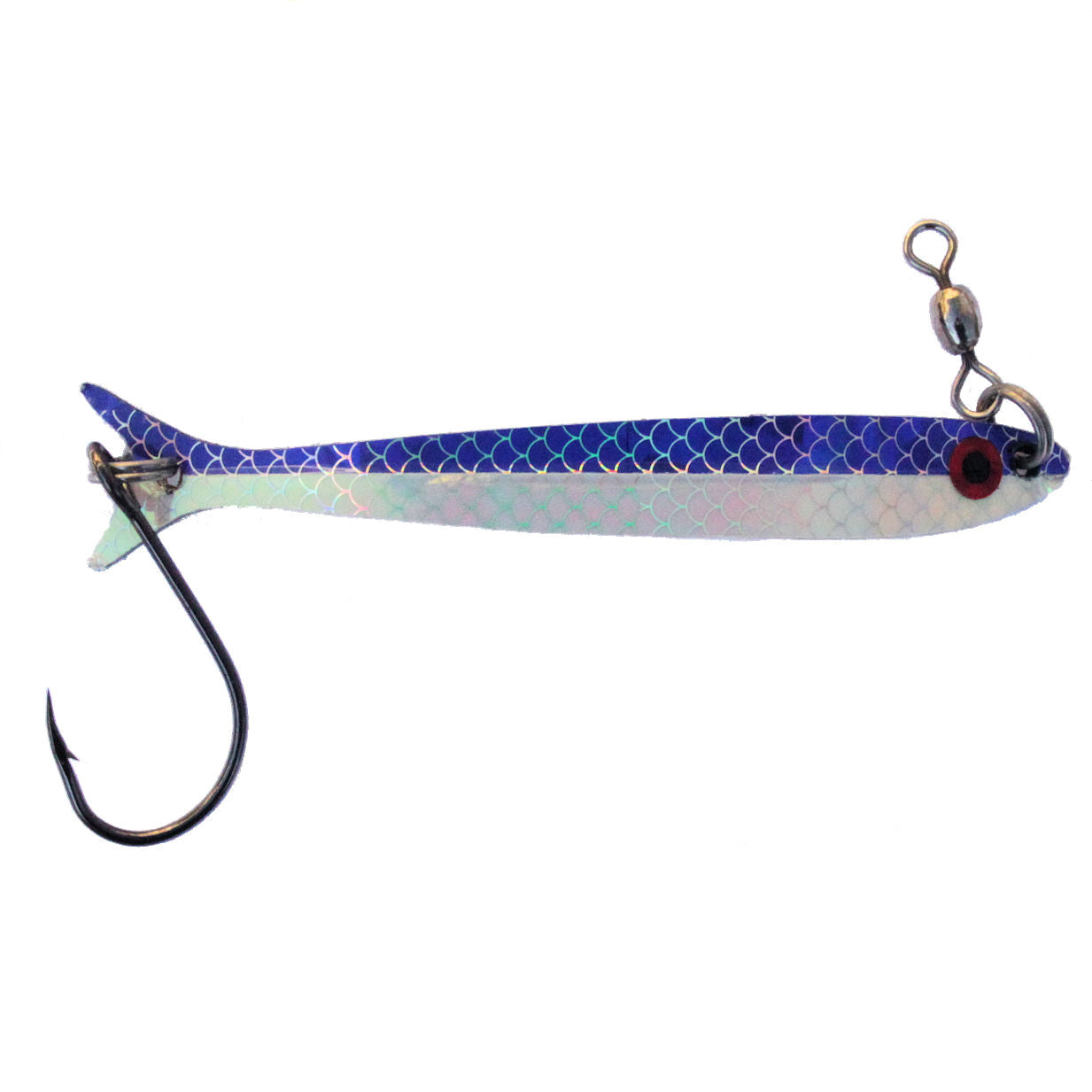 Krippled KC Needle fish Spoon, Blue Glow – Krippled Fishing Lures, USA